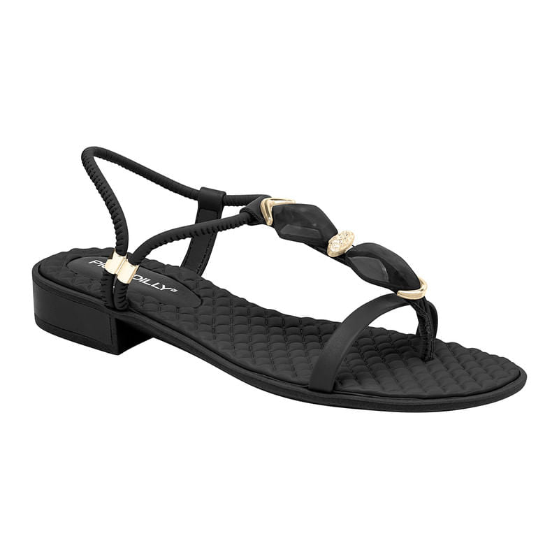 Sandalia Flats 590016 PRETO