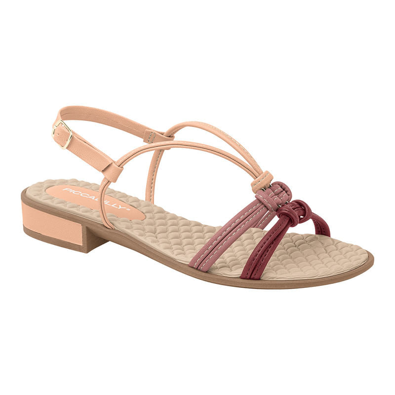 Sandalia Flats 590018 PESSEGO BLUSH RUBY