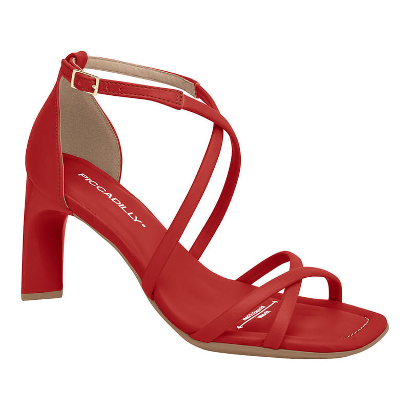 Sandalia de Vestir 655007 VERMELHO