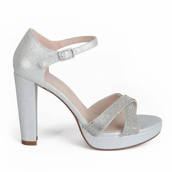 Sandalia de fiesta Mujer 7765 PLATA