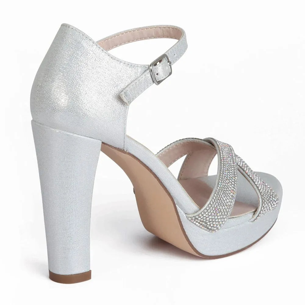 Sandalia de fiesta Mujer 7765 PLATA