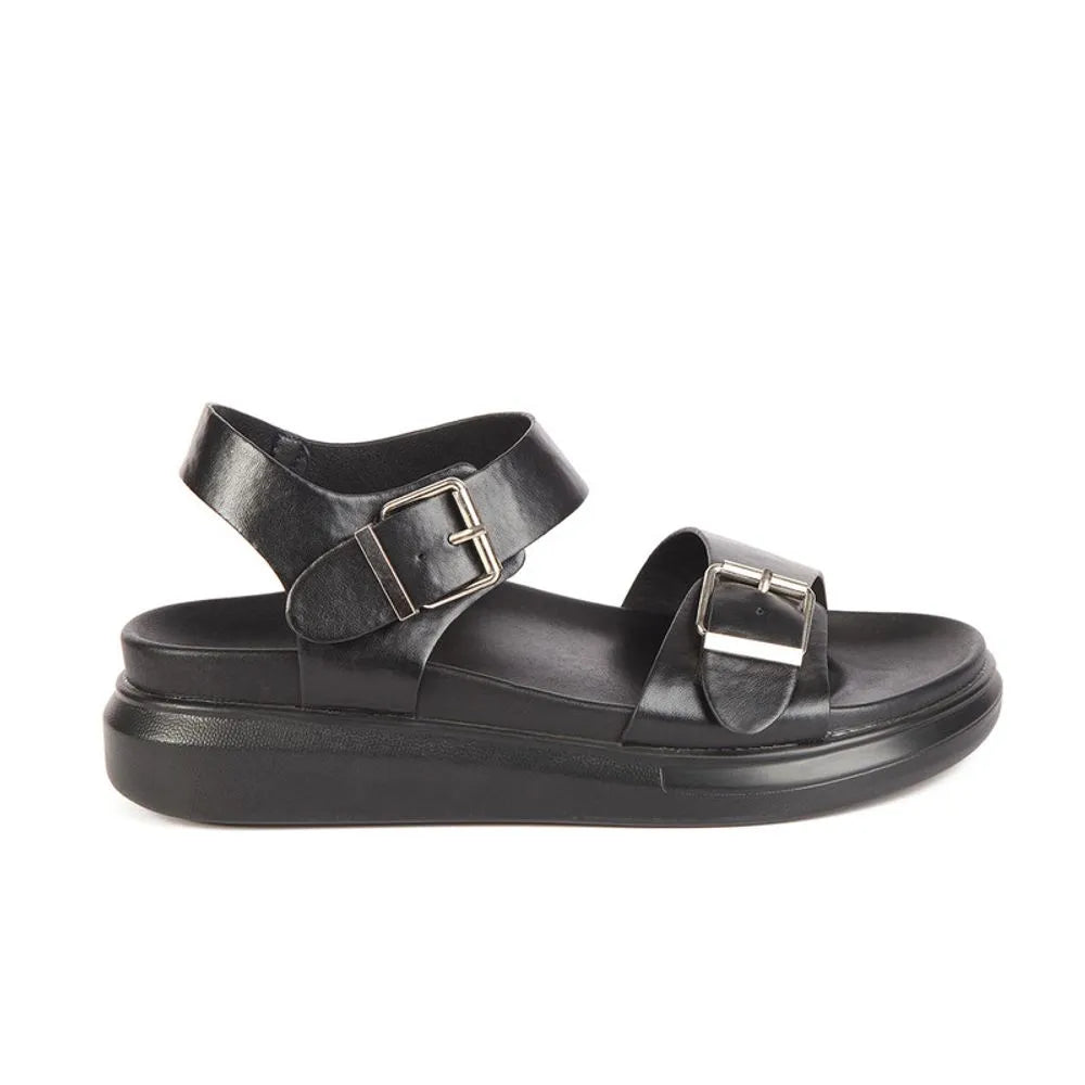 Sandalia con correa Mujer 7742 NEGRO-STHEF