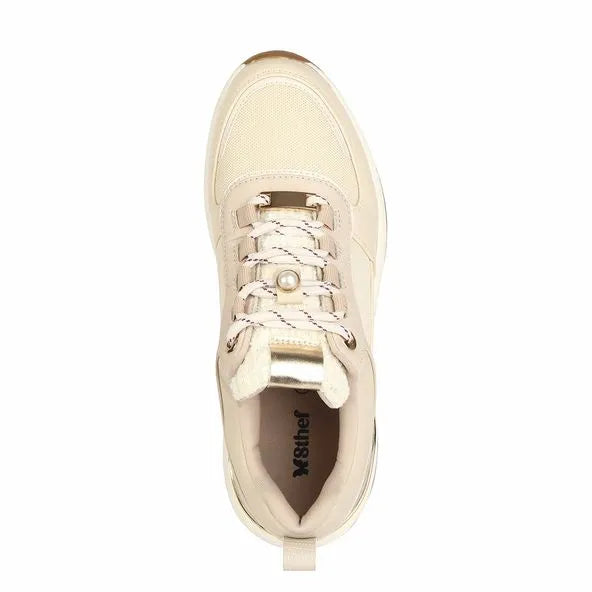 Zapatilla Trendy Mujer 7788 CREMA