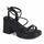 Sandalia con Plataforma Mujer 7797 NEGRO-STHEF Sthef
