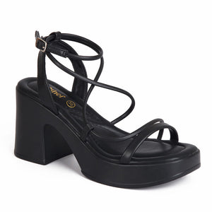 Sandalia con Plataforma Mujer 7797 NEGRO-STHEF