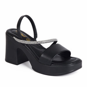 Sandalia con Plataforma Mujer 7829 NEGRO-STHEF