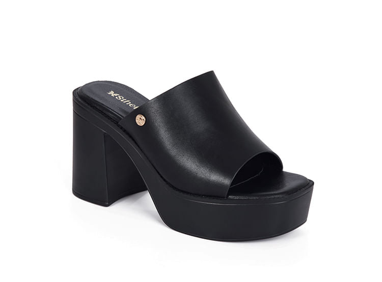 Sandalia con Plataforma Mujer 7857 NEGRO-STHEF