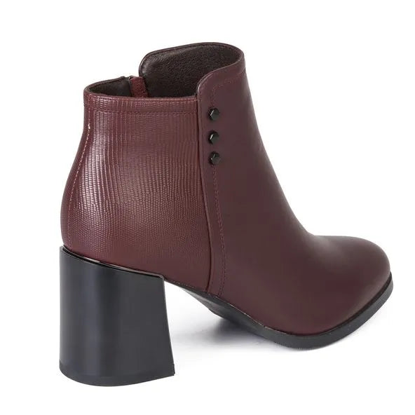 Botin Casual Mujer 7946 BURGUNDY