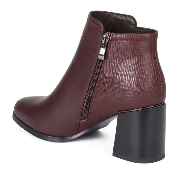 Botin Casual Mujer 7946 BURGUNDY