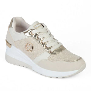 Zapatilla con taco Mujer 7910 BEIGE