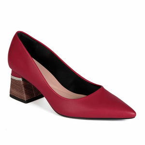 Zapato Vestir Mujer 20252-01 Burgundy Mikaela