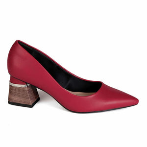 Zapato Vestir Mujer 20252-01 Burgundy Mikaela
