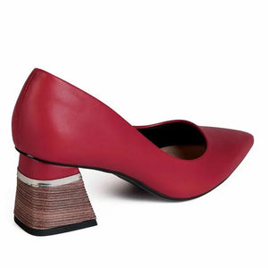 Zapato Vestir Mujer 20252-01 Burgundy Mikaela
