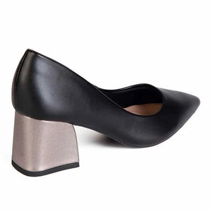 Zapato Vestir Mujer 20462-01 Capuccino/Dourado Mikaela