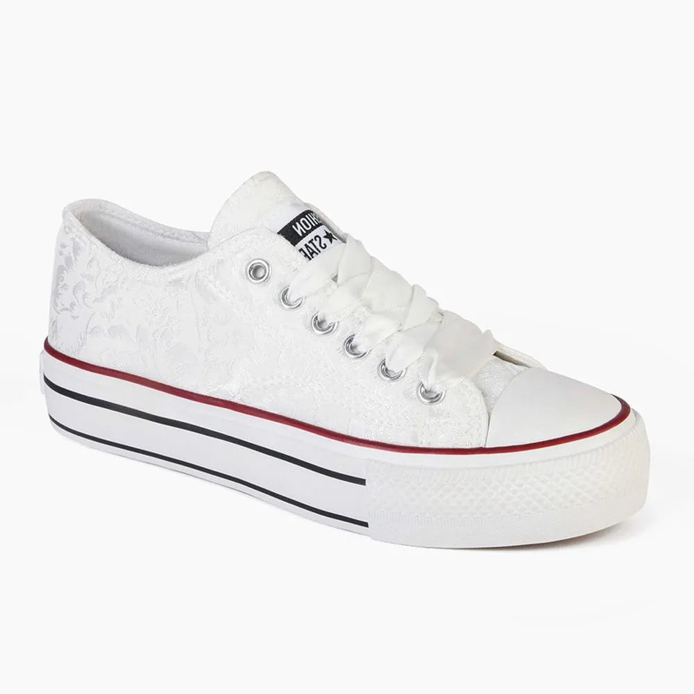 Zapatilla Moda Urbana Mujer 8078 BLANCO
