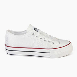 Zapatilla Casual Mujer 8078 Blanco Sthef