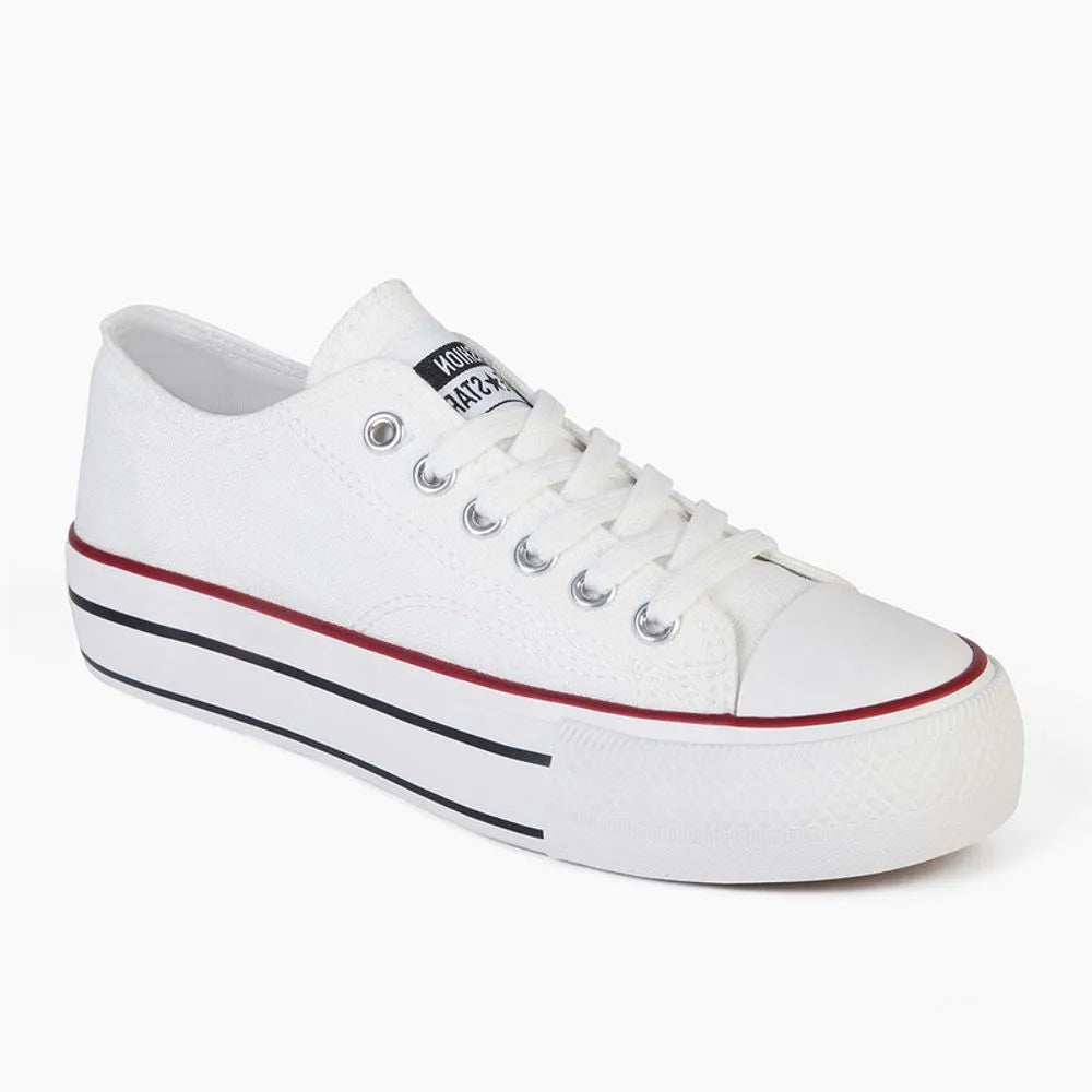 Zapatilla Casual Mujer 8079 Blanco Sthef