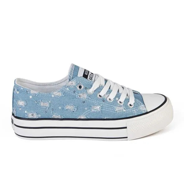 Zapatilla Casual Mujer 8082 Jeans Celeste Sthef