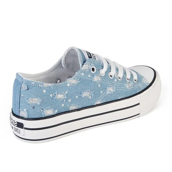 Zapatilla Casual Mujer 8082 Jeans Celeste Sthef