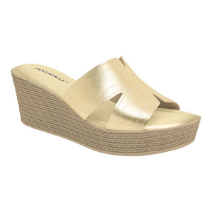 Sandalia cuña Mujer 628004 OURO