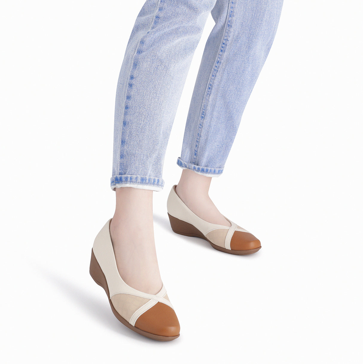 ZAPATO MUJER PICCADILLY CASUAL OFF WHITE/BRULE/MASCAVO 14324300000001
