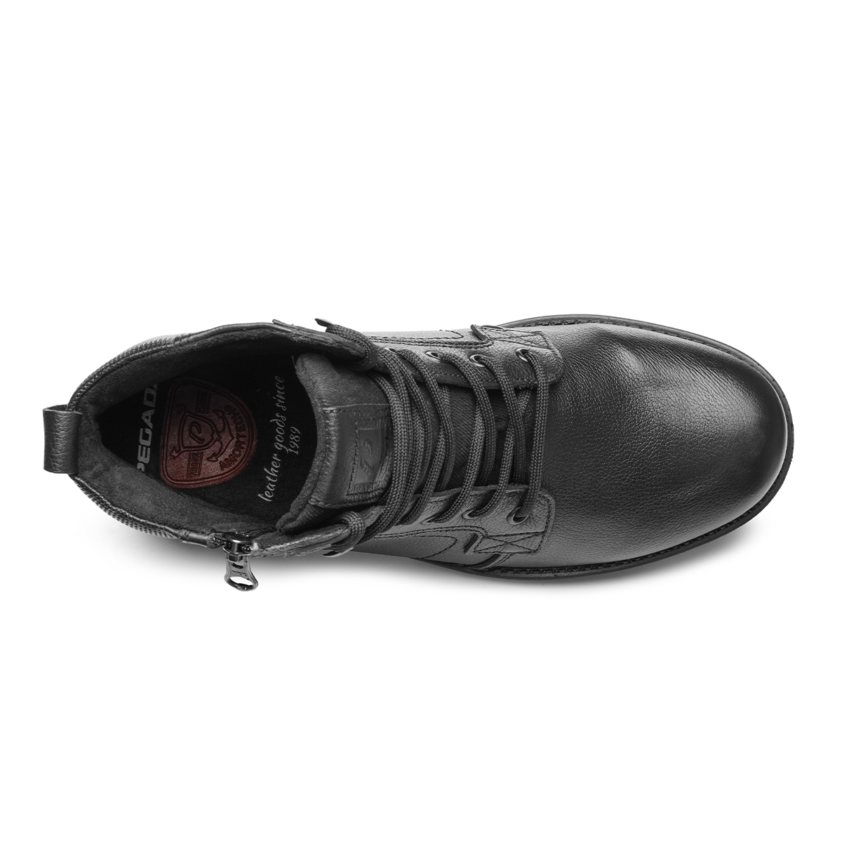 BOTIN HOMBRE PEGADA CUERO PRETO 181314-03