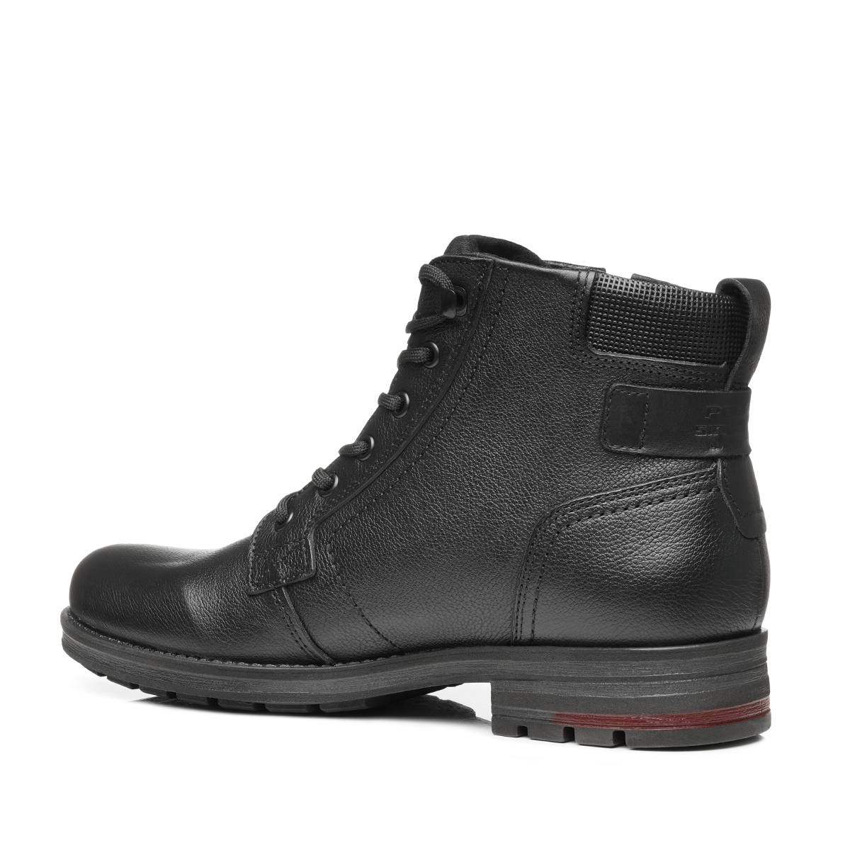 BOTIN HOMBRE PEGADA CUERO PRETO 181314-03