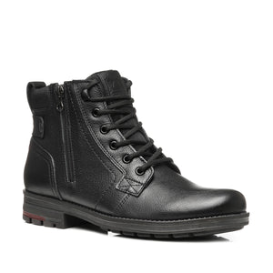 BOTIN HOMBRE PEGADA CUERO PRETO 181314-03