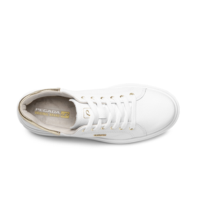ZAPATILLA MUJER PEGADA CASUAL BRANCO/OURO 211303-05