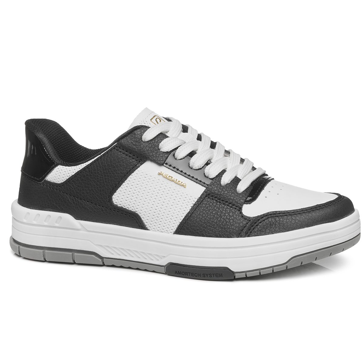 ZAPATILLA MUJER PEGADA CASUAL BRANCO/PRETO 212602-04