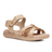 SANDALIA MUJER PEGADA CASUAL CREME/WHISKY 232818-01