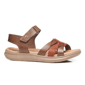 SANDALIA MUJER PEGADA CASUAL TERRACOTA 232818-04
