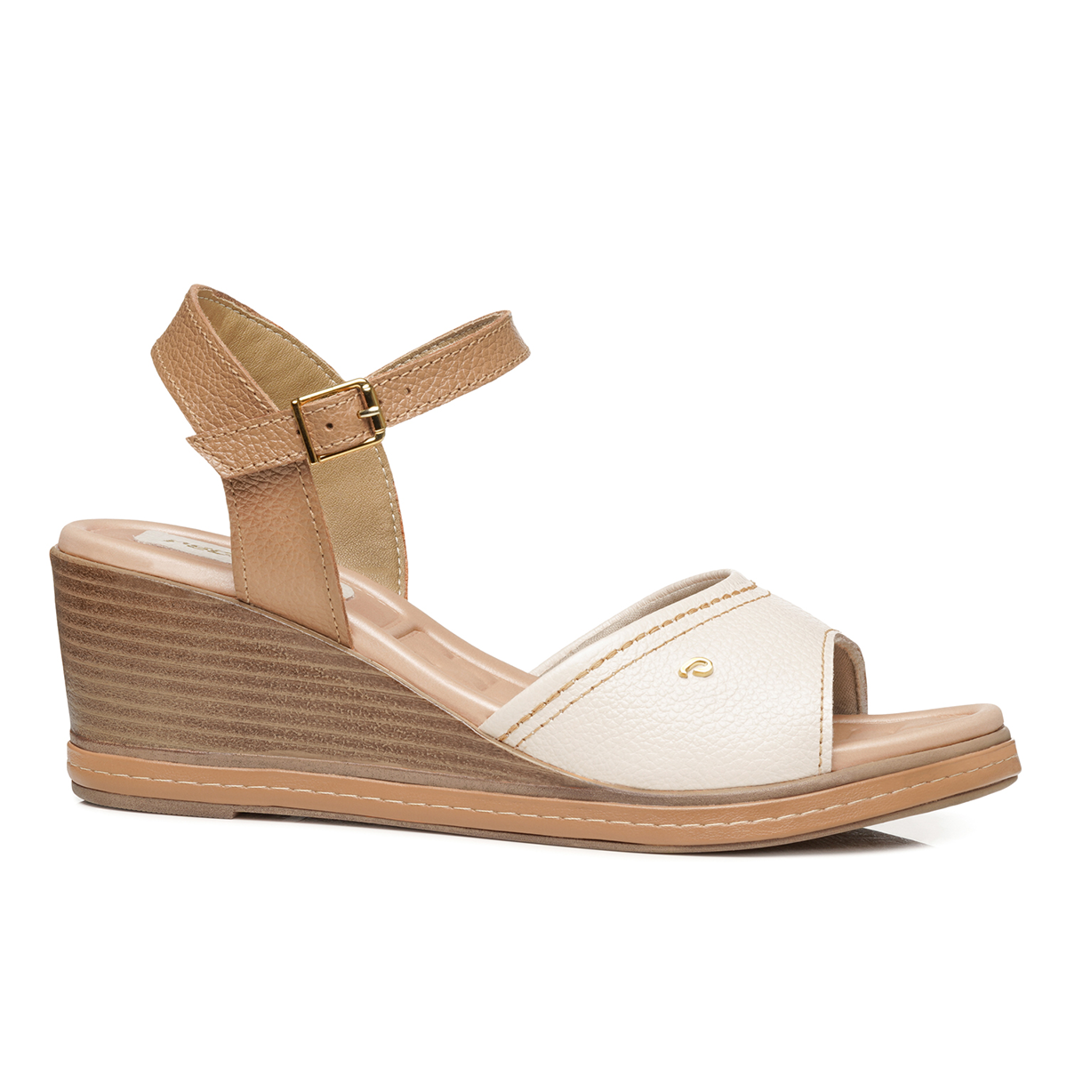 SANDALIA MUJER PEGADA CASUAL LINHO/CARAMELO 233952-02