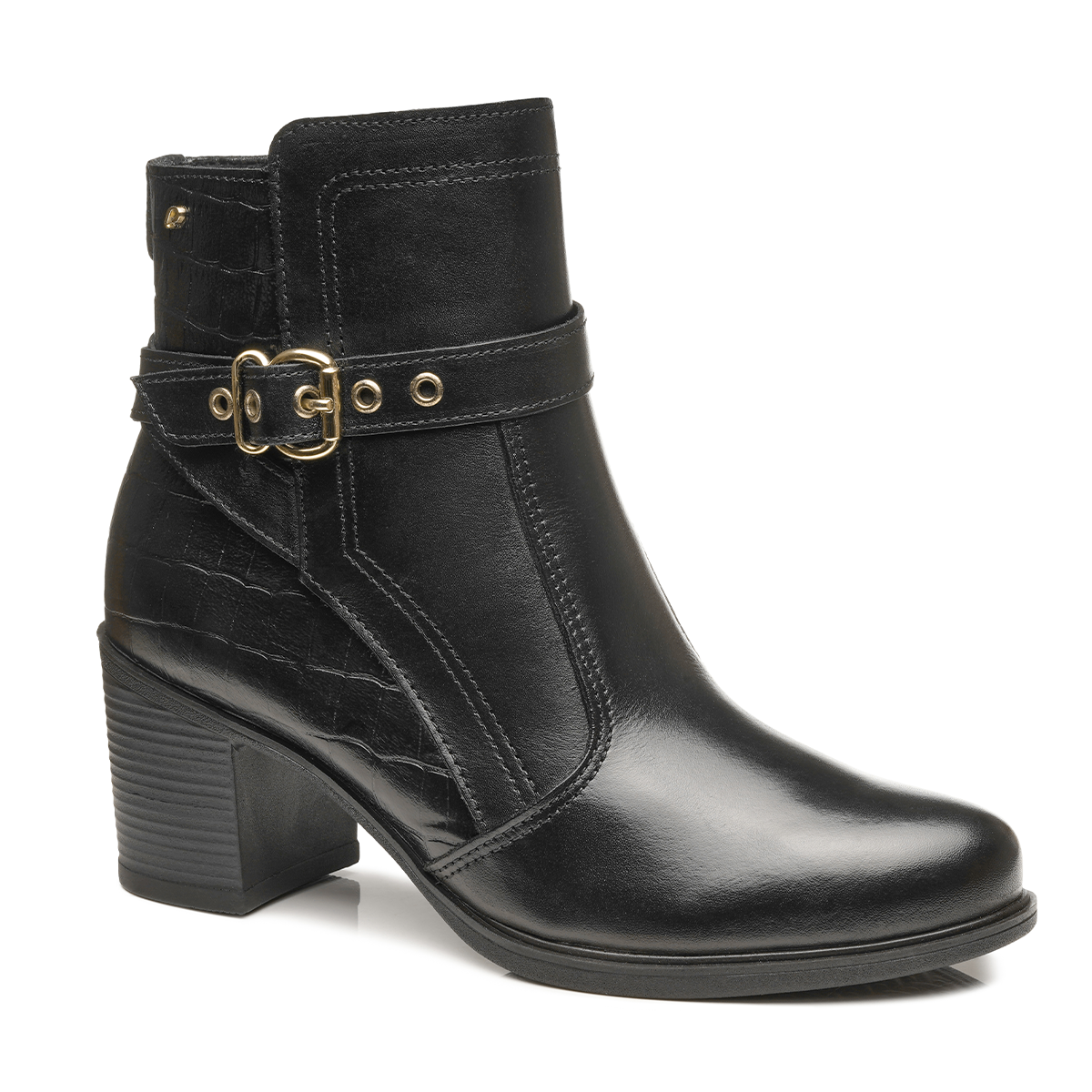 BOTIN MUJER PEGADA VESTIR PRETO 280401-03