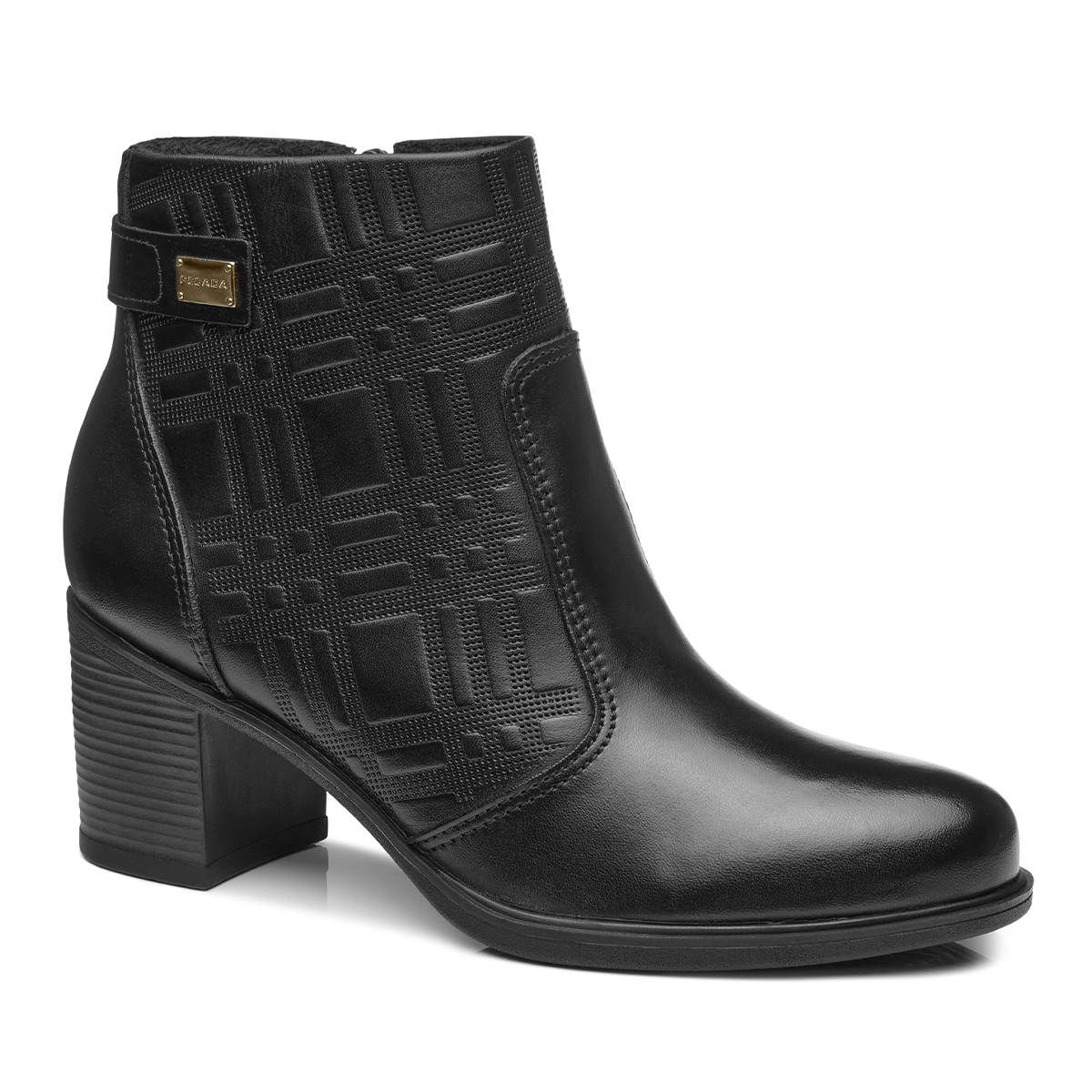 BOTIN MUJER PEGADA VESTIR PRETO 280402-05