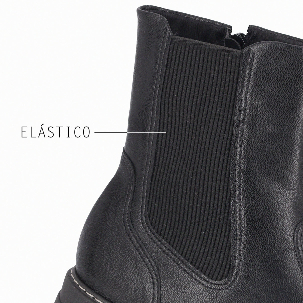 BOTIN MUJER PICCADILLY CASUAL PRETO 31801700000004