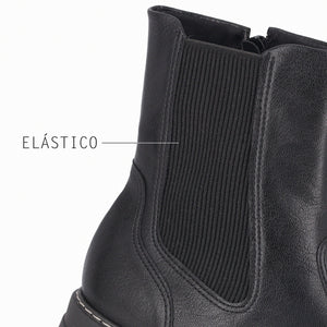 BOTIN MUJER PICCADILLY CASUAL PRETO 31801700000004