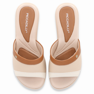 SANDALIA PICCADILLY MASCAVO/BRULE/OFF WHITE 54039800000008 Piccadilly