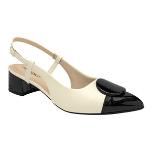 ZAPATO MUJER PICCADILLY VESTIR OFF WHITE/PRETO 73908500000001