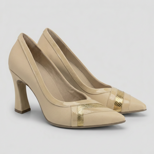 ZAPATO MUJER PICCADILLY VESTIR BRULE/OURO 74925400000004