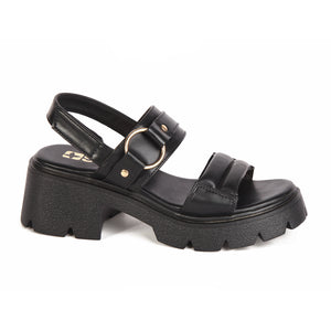 SANDALIA MUJER STHEF CASUAL NEGRO 7830