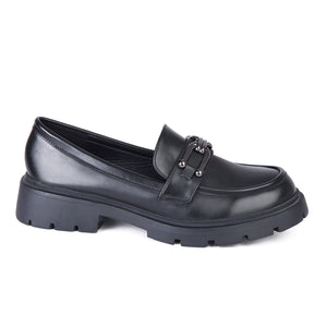 MOCASIN MUJER STHEF NEGRO 7897