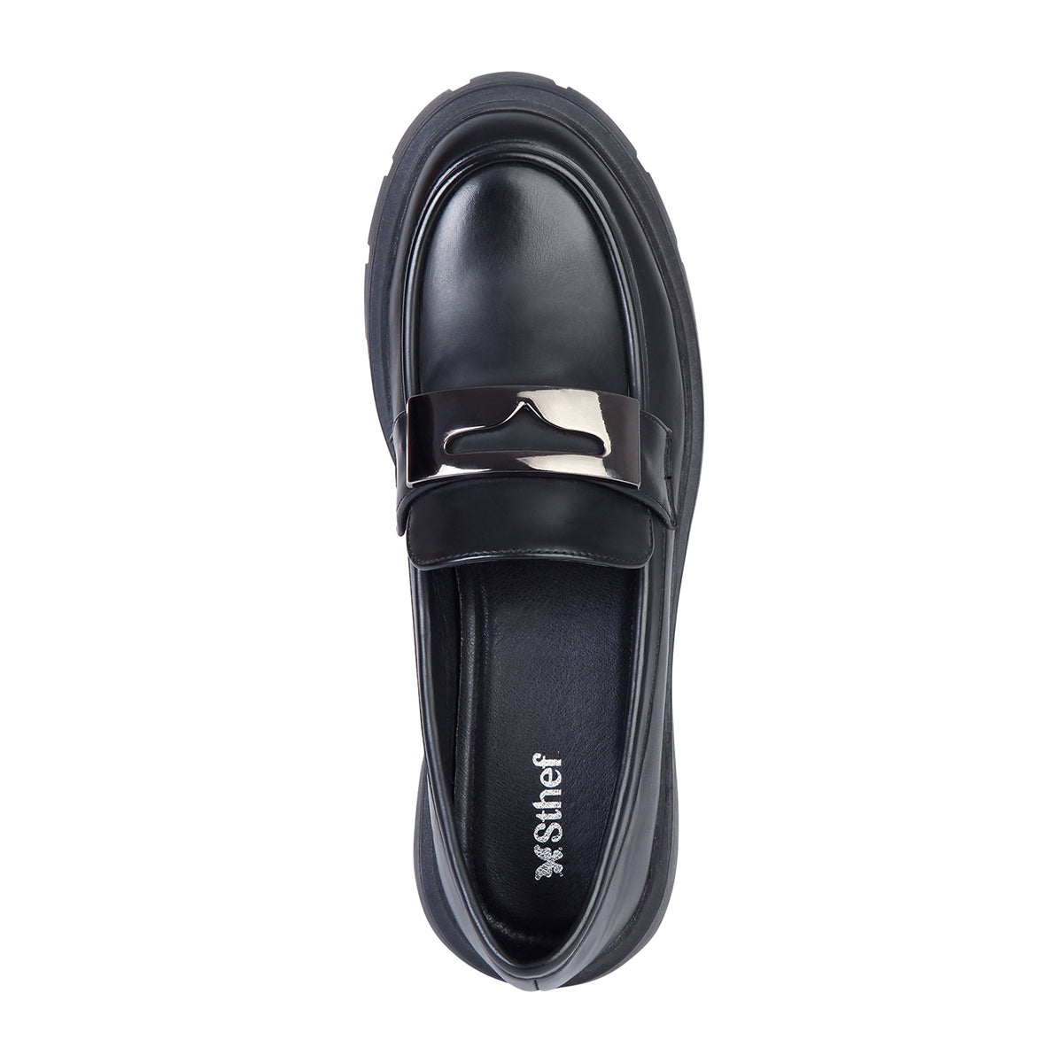 MOCASIN MUJER STHEF NEGRO 7898