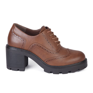 MOCASIN MUJER STHEF MARRON 7927