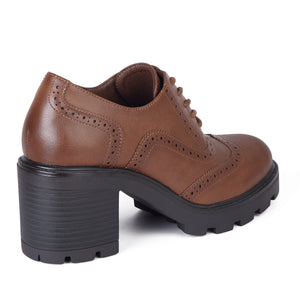 MOCASIN MUJER STHEF MARRON 7927
