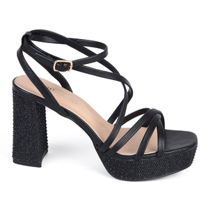 SANDALIA MUJER STHEF FIESTA NEGRO 7932