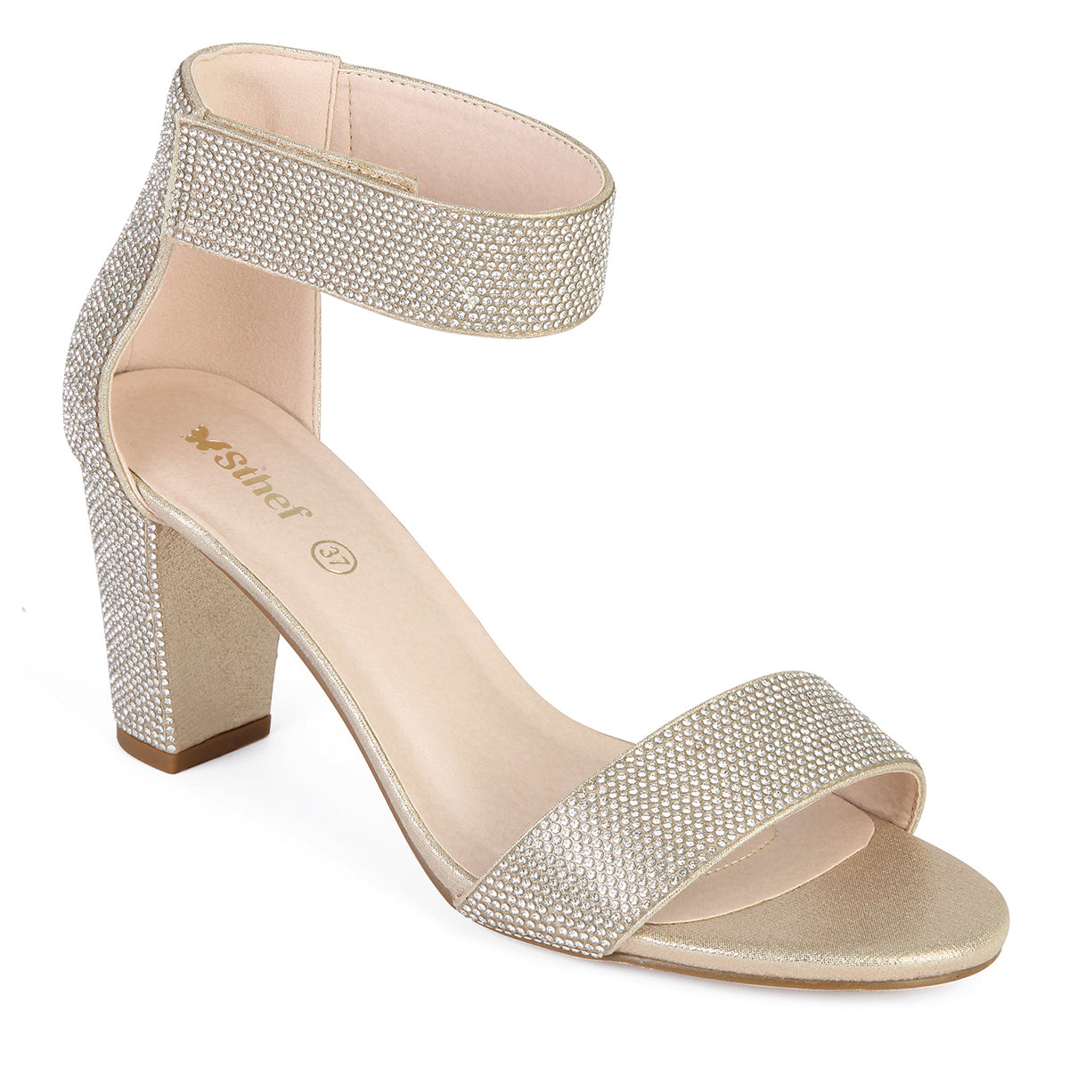 SANDALIA MUJER STHEF FIESTA CHAMPAGNE 7934