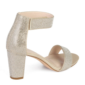 SANDALIA MUJER STHEF FIESTA CHAMPAGNE 7934
