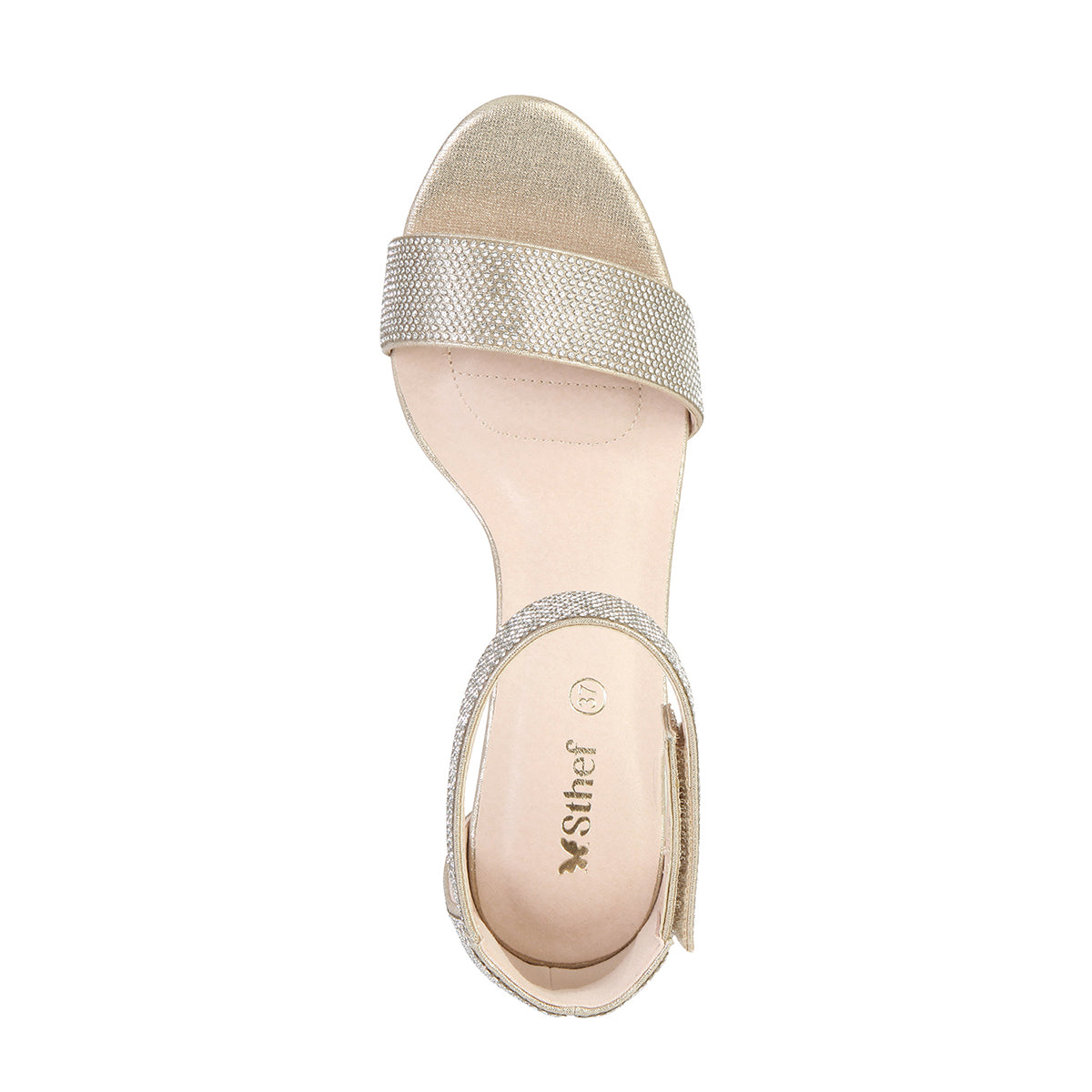 SANDALIA MUJER STHEF FIESTA CHAMPAGNE 7934