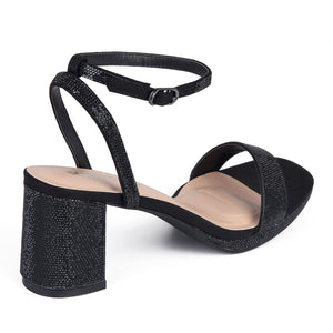 SANDALIA MUJER STHEF VESTIR NEGRO 7935